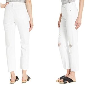 PAIGE Noella High Rise Raw Hem Distressed
